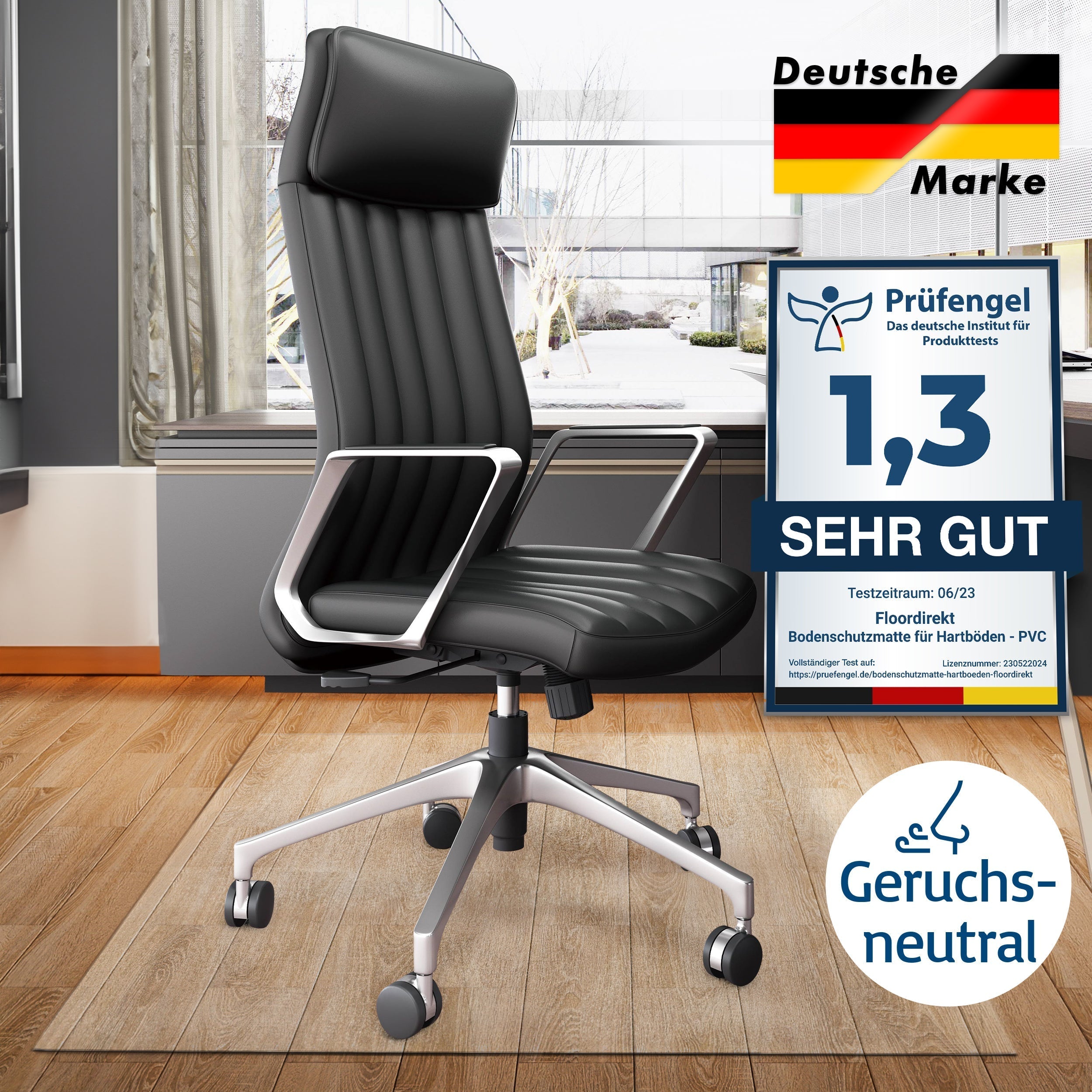 Chair Mat for Hard Floors | NEO Plus | Transparent