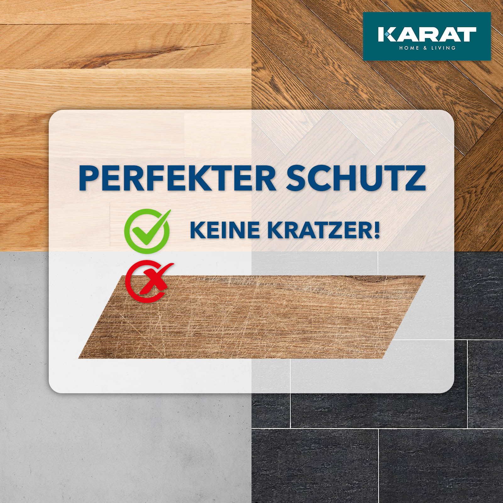 Chair Mat for Hard Floors | Polypropylene | Semi-transparent