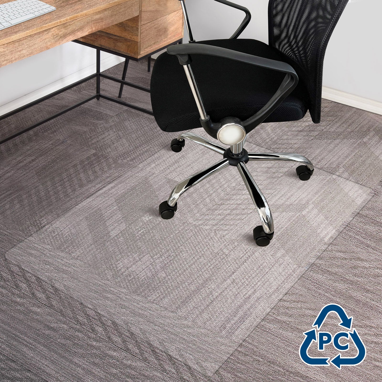 Chair Mat for Carpet Floors | Highly Transparent Polycarbonate | PRO