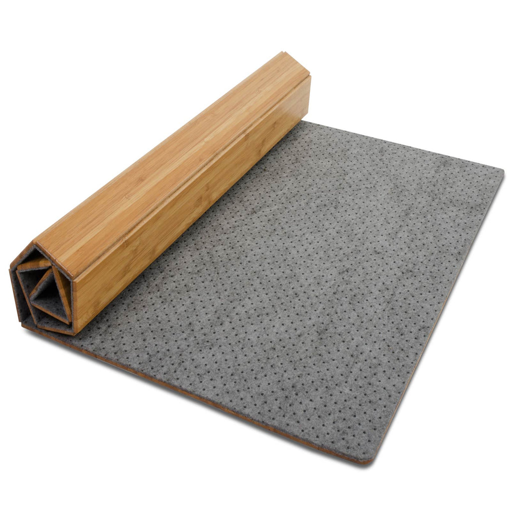 Bamboo Office Chair Mat | for Hard Floors and Carpet