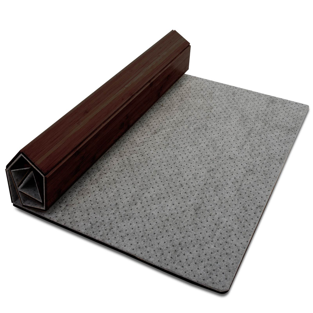 Bamboo Office Chair Mat | for Hard Floors and Carpet