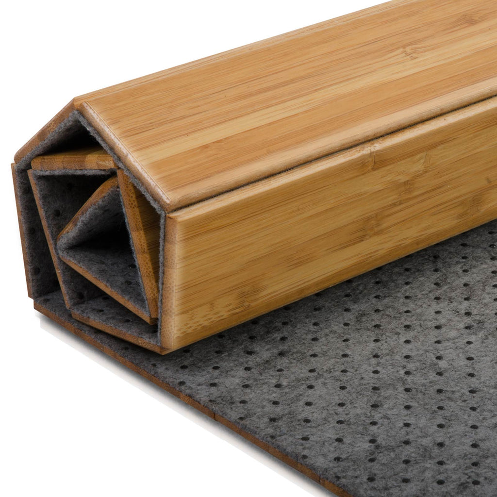 Bamboo Office Chair Mat | for Hard Floors and Carpet