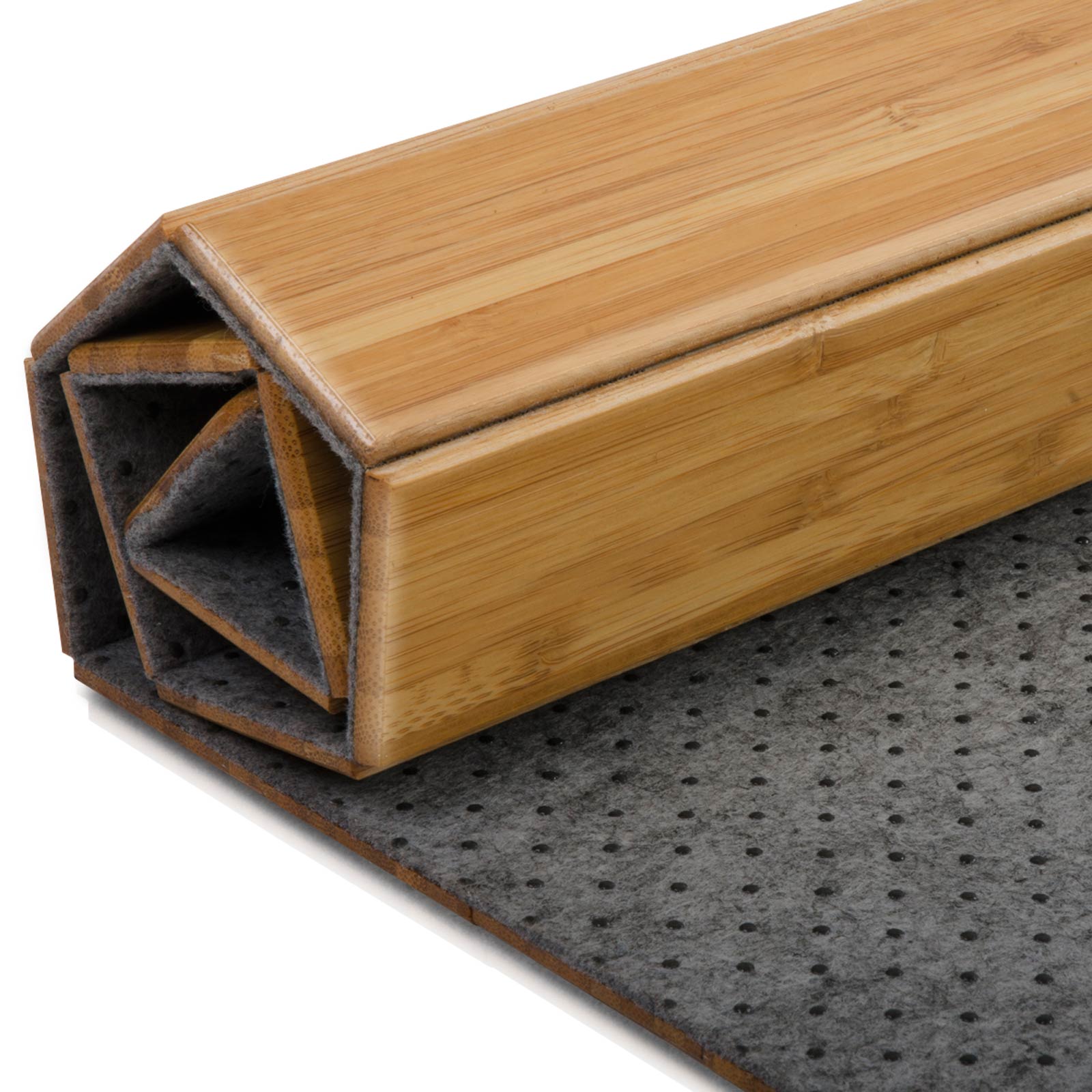 Bamboo Office Chair Mat | for Hard Floors and Carpet