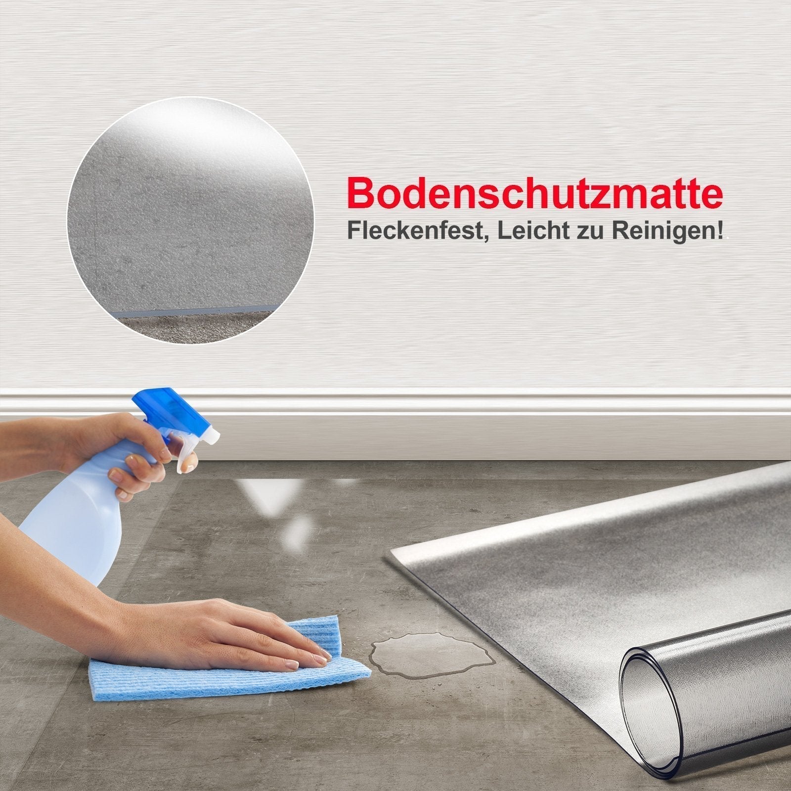 Chair Mat for Hard Floors | NEO Premium | Semi-transparent