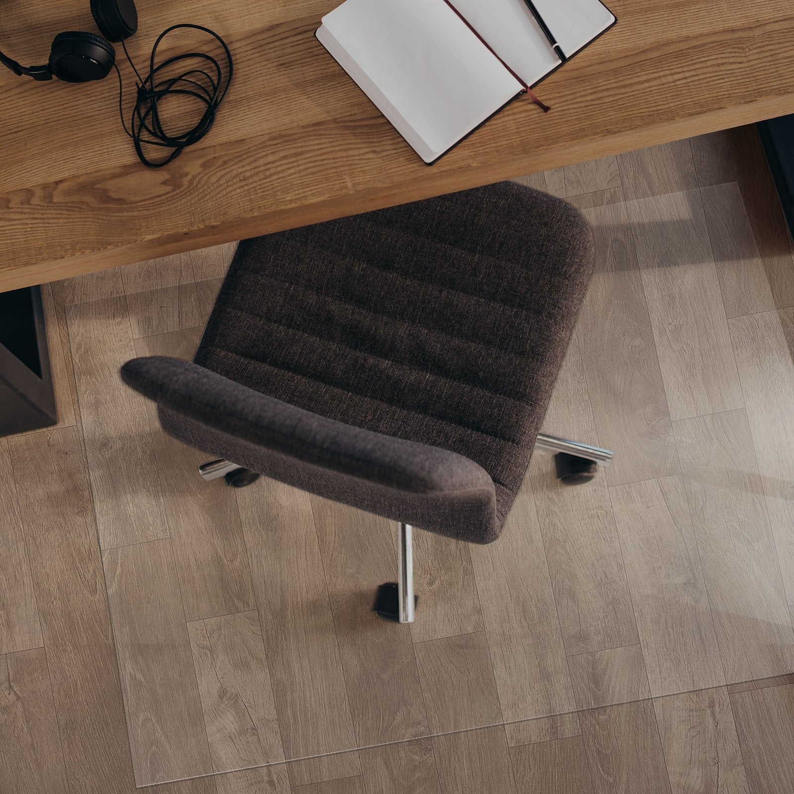 Chair Mat for Hard Floors | NEO Premium | Semi-transparent